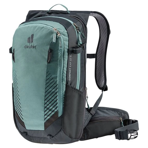 Deuter Compact EXP 12 SL Damen Fahrradrucksack Jade-graphit 3 Deuter Compact EXP 12 SL Damen Fahrradrucksack Jade-graphit – Bild 3